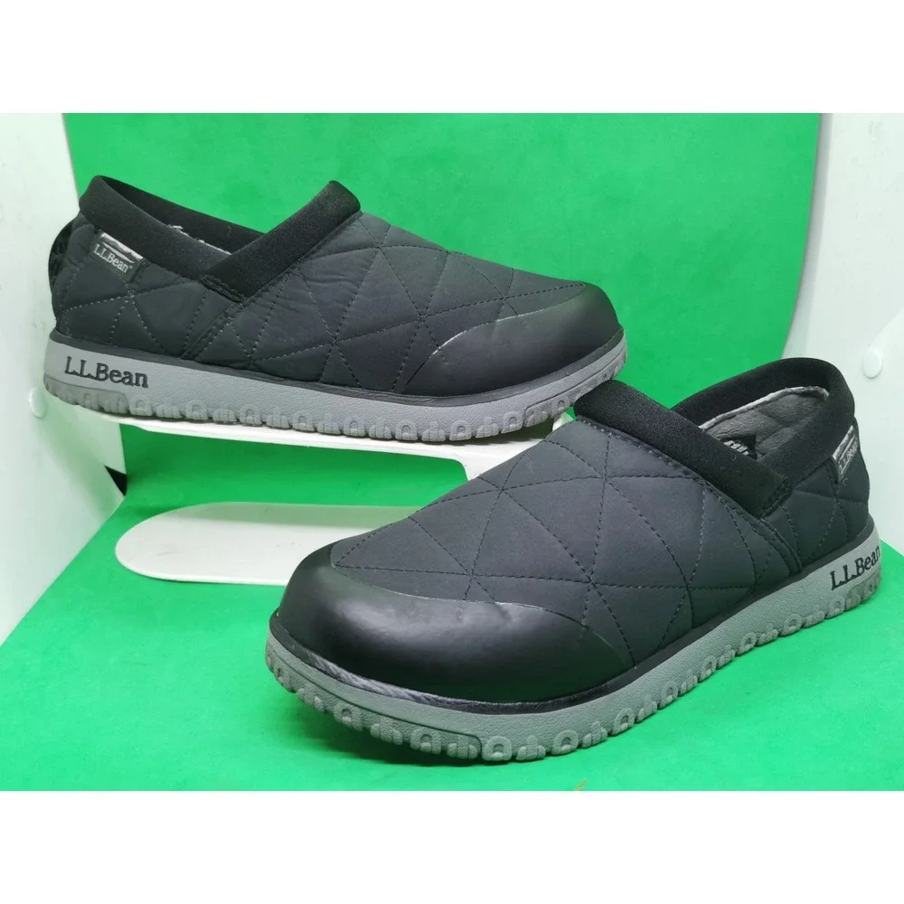 LL Bean Ultralight PrimaLoft Slip-On Shoes Women's Size 9 M Black Waterproof